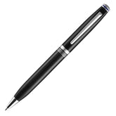Lapis Bard Gift Set - Contemporary Black Ball Pen with Mayfair Leather Notebook